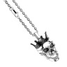 Колье подвеска  из серебра череп Zancan EXC 514