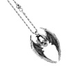 Колье череп из серебра с крыльями Zancan EXC 524