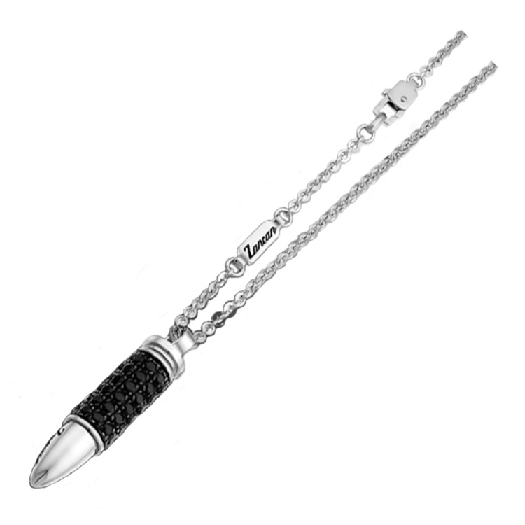 Колье подвеска из серебра и вставками из шпинеля Zancan EXC 452