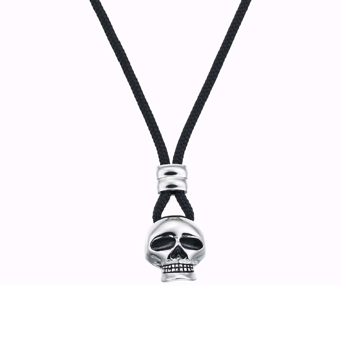 Колье подвеска  из серебра череп Zancan EXC 303