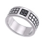 Кольцо мужское  из серебра  Zancan EXA 013