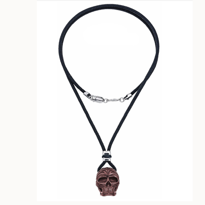 Колье подвеска  из серебра череп Zancan EXC 302