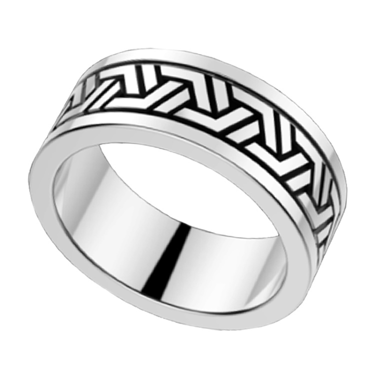 Кольцо мужское  из серебра  Zancan EXA 094
