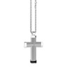 Колье крест из серебра  Zancan EXC 481 B