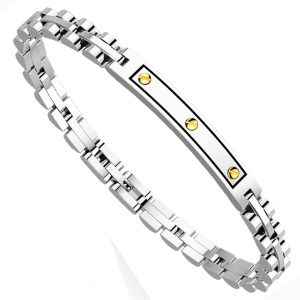Браслет мужской из стали 316L Zancan EHB 134 G