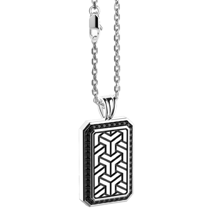 Колье подвеска из серебра  Zancan EXC 459