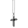 Колье крест из серебра  Zancan EXC 463