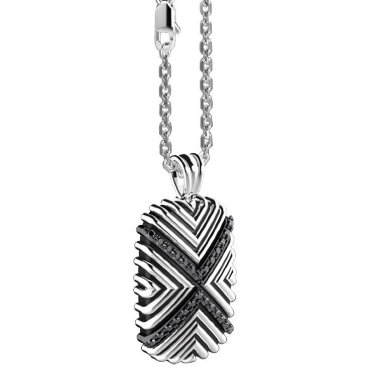 Колье подвеска из серебра  Zancan EXC 465